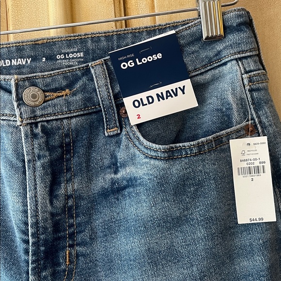 Old Navy OG Loose high rise Jeans-NWT-size 2 - Picture 2 of 5